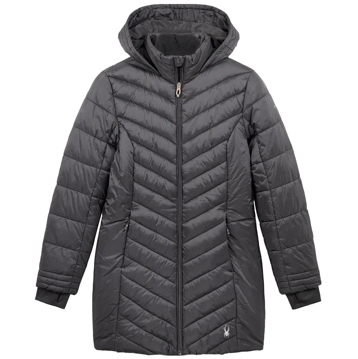 Spyder Women's Boundless Long Puffer Coat Mineral Jackets - Tophatter Daily Deals