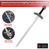 Spherical Pommel Knightly Foam Shortsword swords - Tophatter Daily Deals