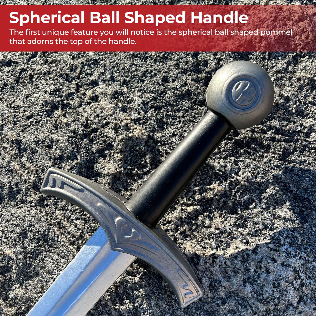 Spherical Pommel Knightly Foam Shortsword swords - Tophatter Daily Deals