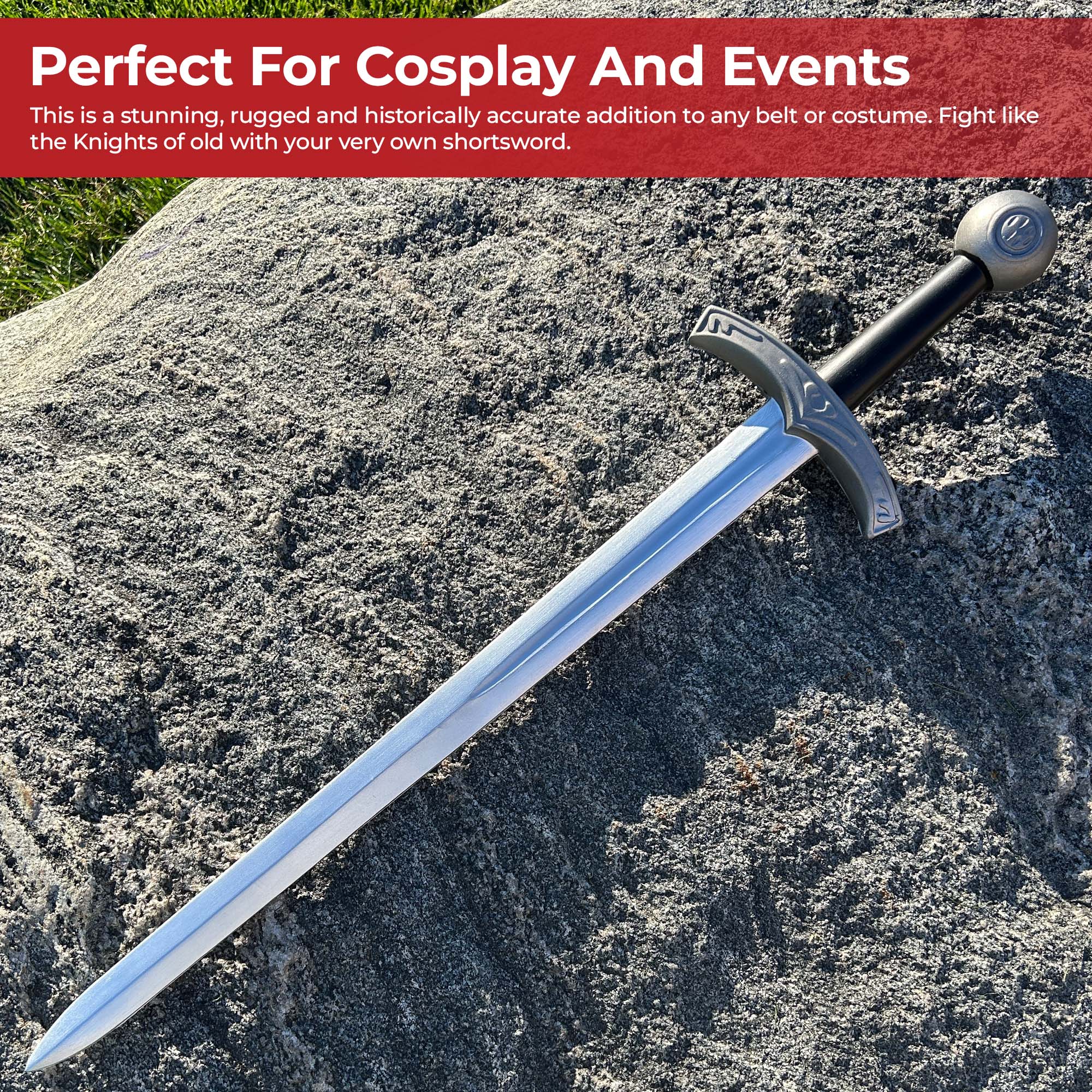 Spherical Pommel Knightly Foam Shortsword swords - Tophatter Daily Deals
