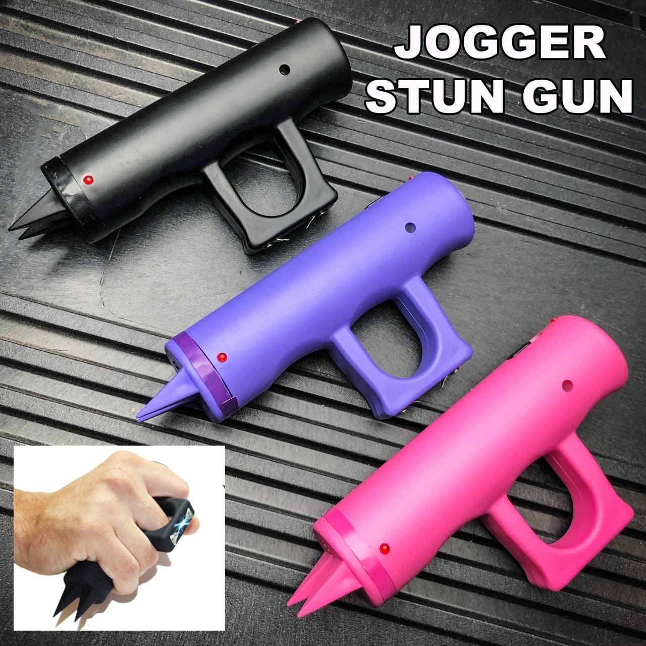 SPIKED JOGGER STUN GUN WITH ALARM AND USB CHARGER - Tophatter Daily Deals