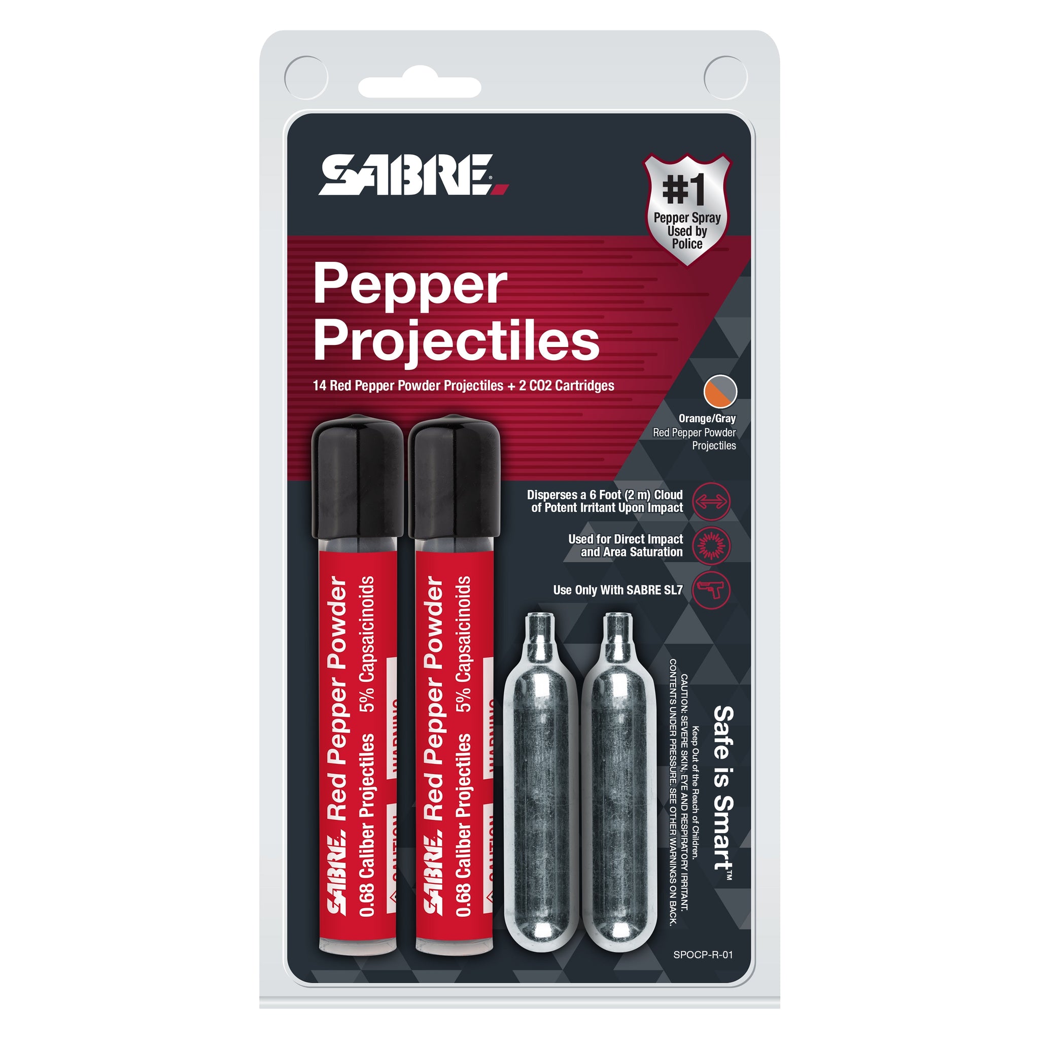 14 Live 0.68 Cal Projectiles + 2 CO2 Cartridges Live Rounds - Tophatter Daily Deals