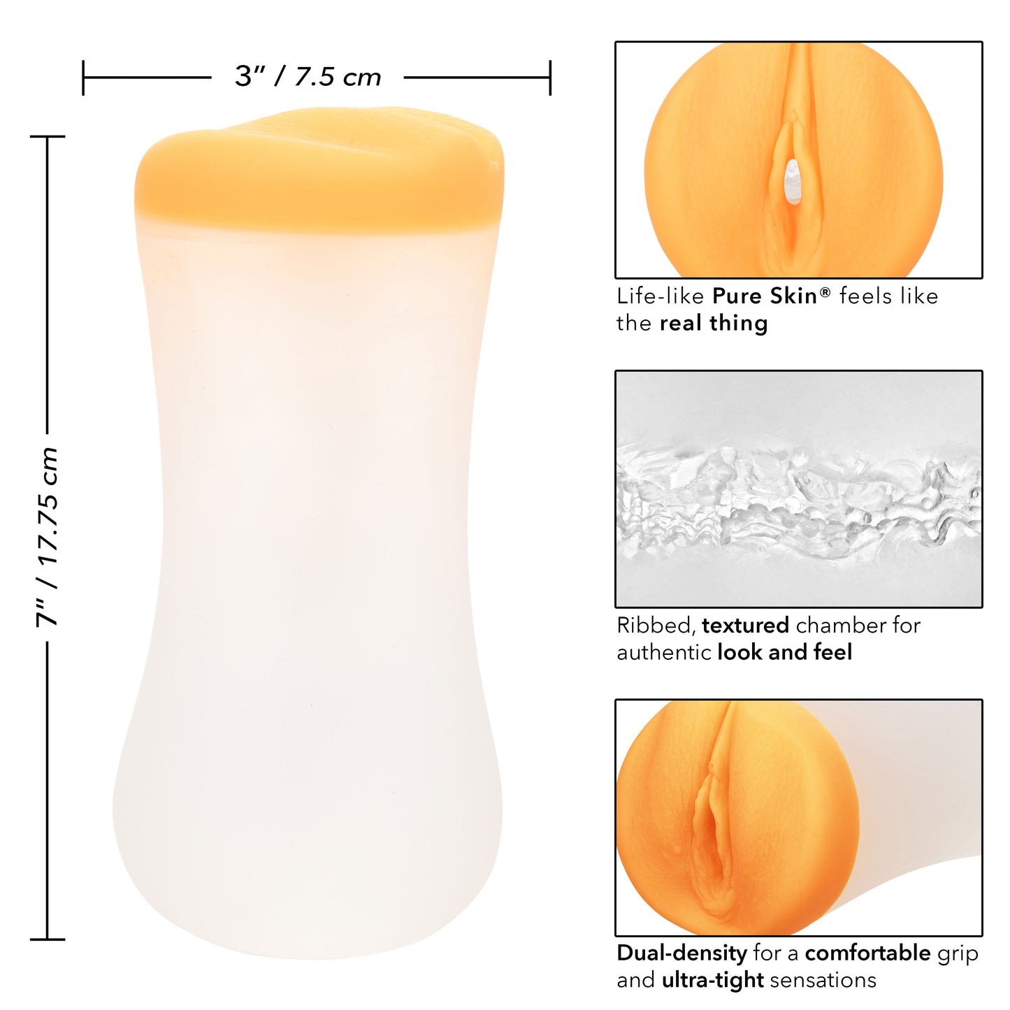 CalExotics The Gripper Deep Pussy Masturbator with Suction > Sex Toys For Men > Masturbators > Manual - Tophatter Daily Deals