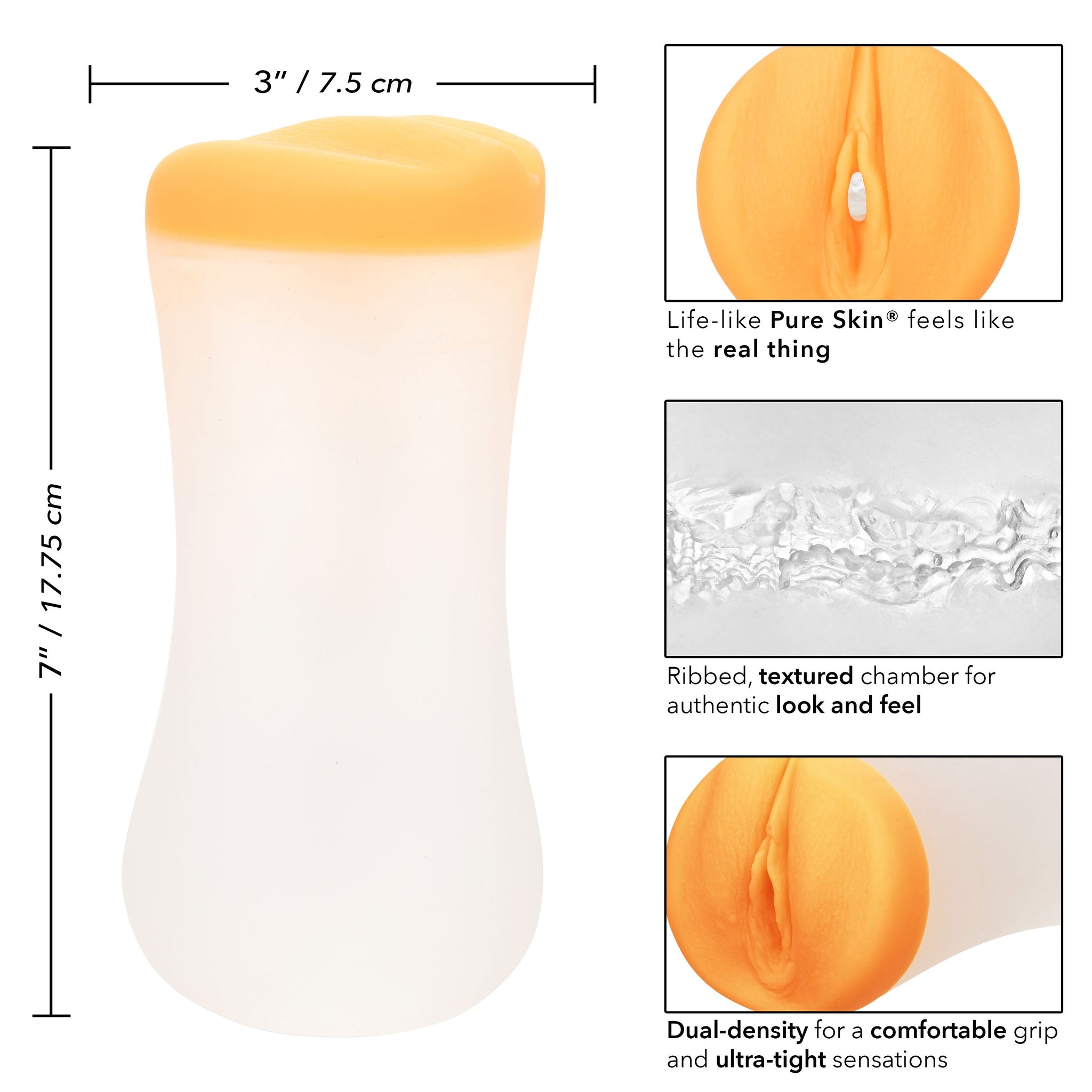 CalExotics The Gripper Deep Pussy Masturbator with Suction > Sex Toys For Men > Masturbators > Manual - Tophatter Daily Deals