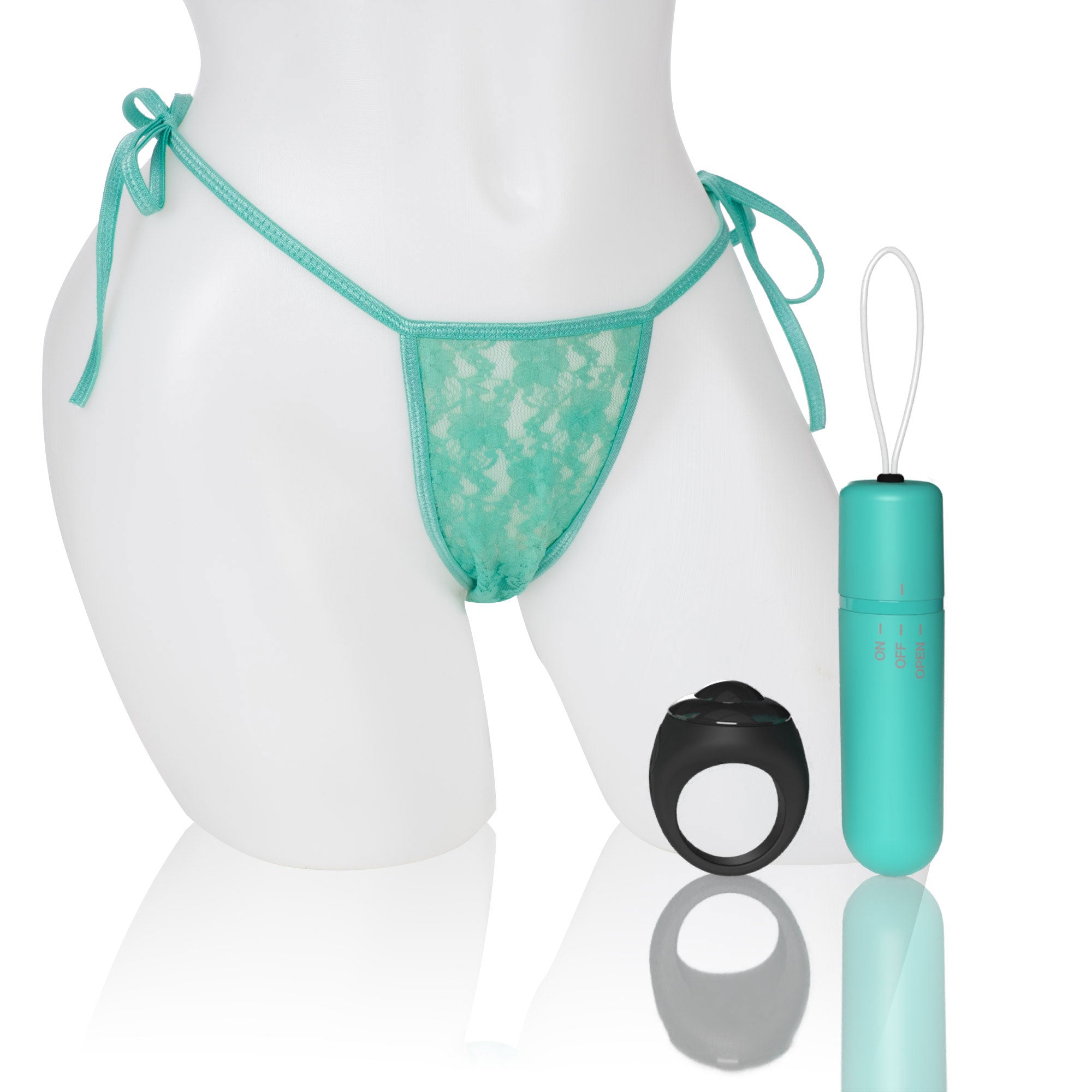 Vibrating Panty Set W/ Remote Ring 4t High Pitch Treble (Kiwi) > Sex Toys For Ladies > Panty Vibes - Tophatter Daily Deals