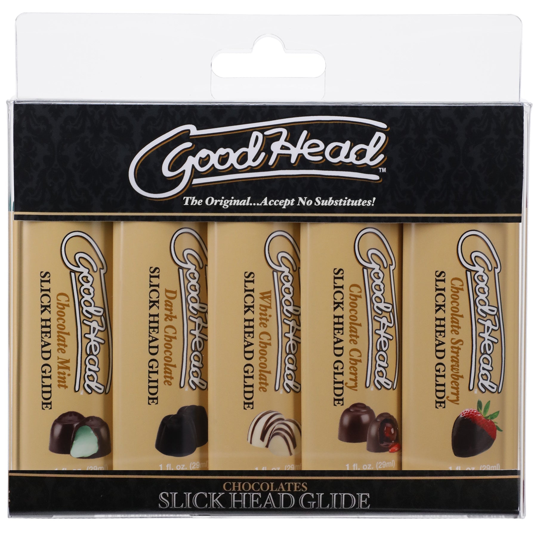 GoodHead Slick Head Glide – 5 Pack Water-Based Flavored Lubricant Set > Lube > Oral Gels & Sprays - Tophatter Daily Deals