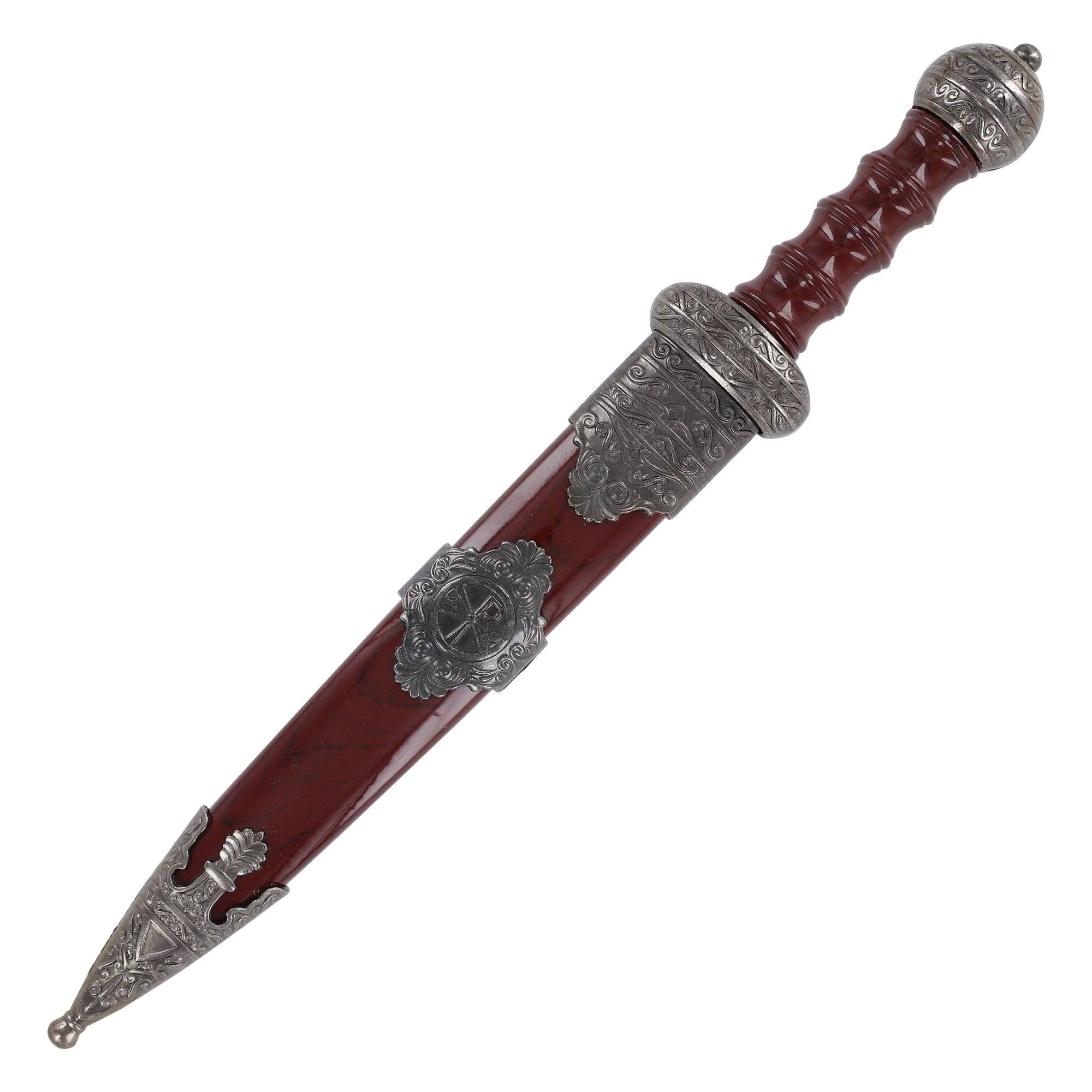 Roman Elite Small Etched Wave Pattern Gladius Pugio Dagger knives - Tophatter Daily Deals