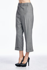 Larry Levine SPT Charcoal Stretch Capris Capris - Tophatter Daily Deals