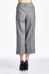 Larry Levine SPT Charcoal Stretch Capris Capris - Tophatter Daily Deals
