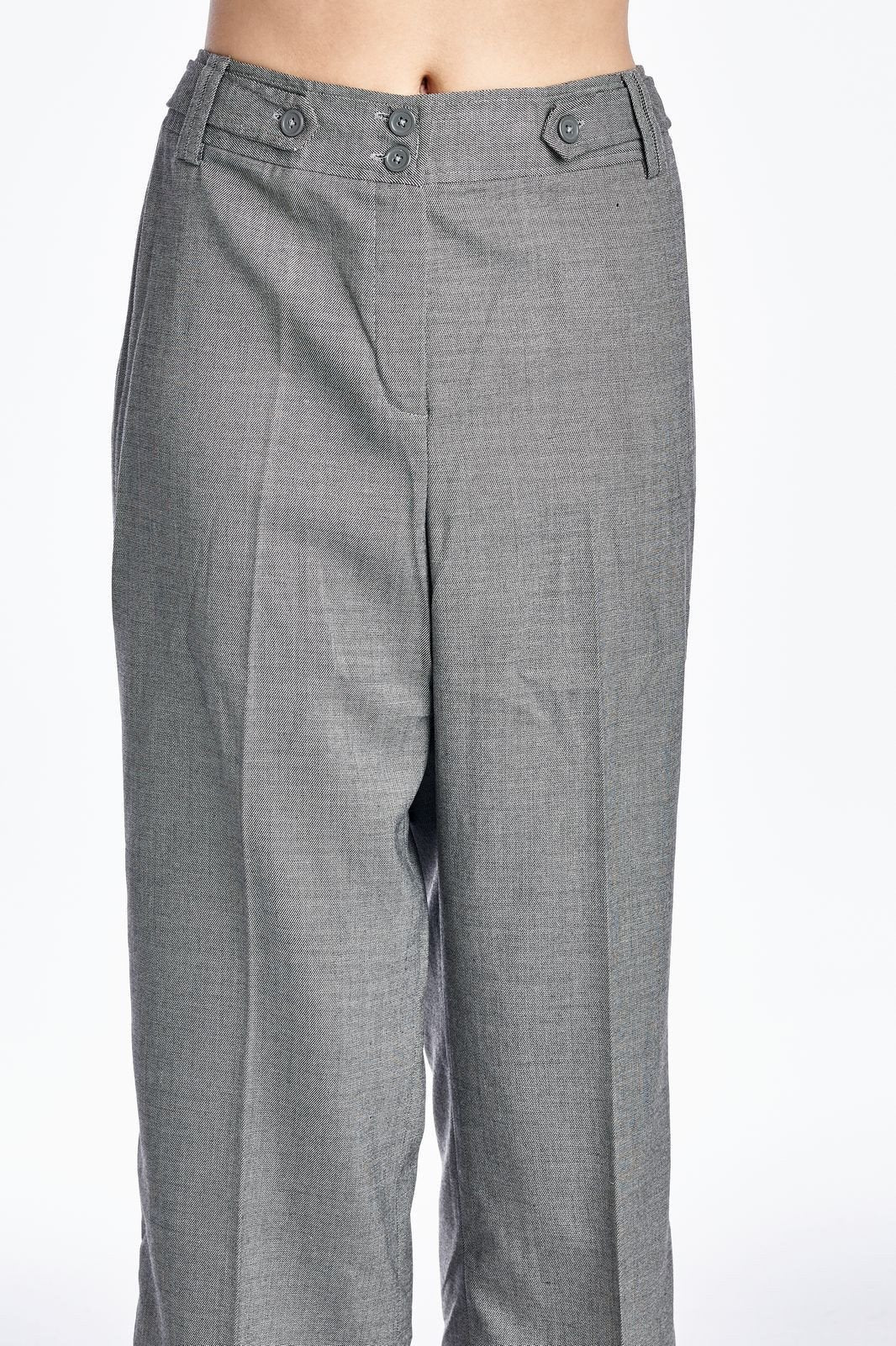 Larry Levine SPT Charcoal Stretch Capris Capris - Tophatter Daily Deals