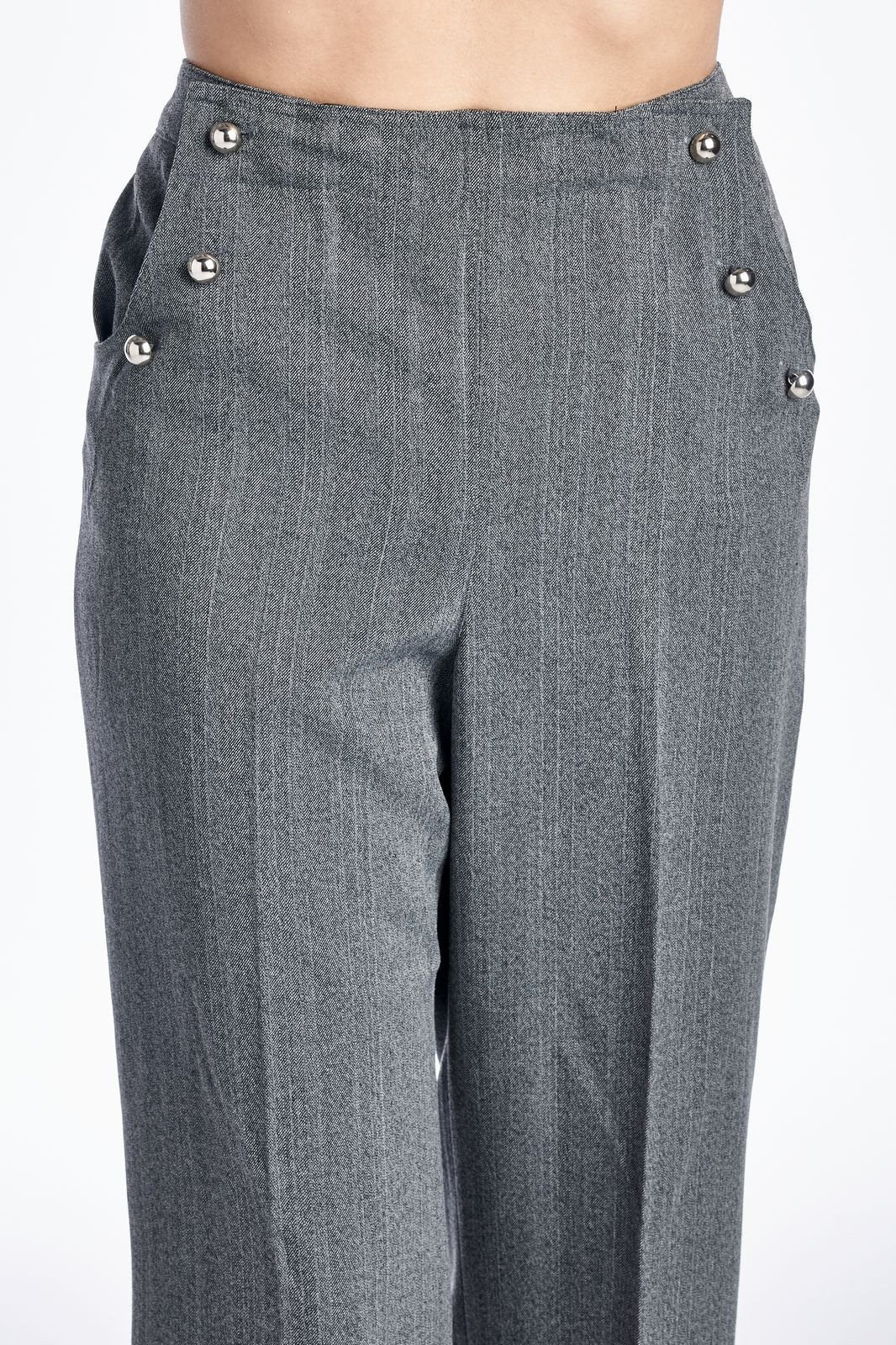 Larry Levine SPT Grey Stretch Capris Capris - Tophatter Daily Deals