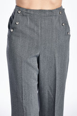 Larry Levine SPT Grey Stretch Capris Capris - Tophatter Daily Deals