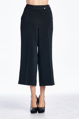 Larry Levine Career Capris Black White 71 Capris - Tophatter Daily Deals