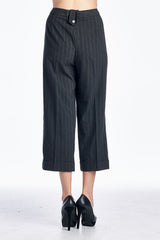 Larry Levine Striped Career Capri Capris - Tophatter Daily Deals