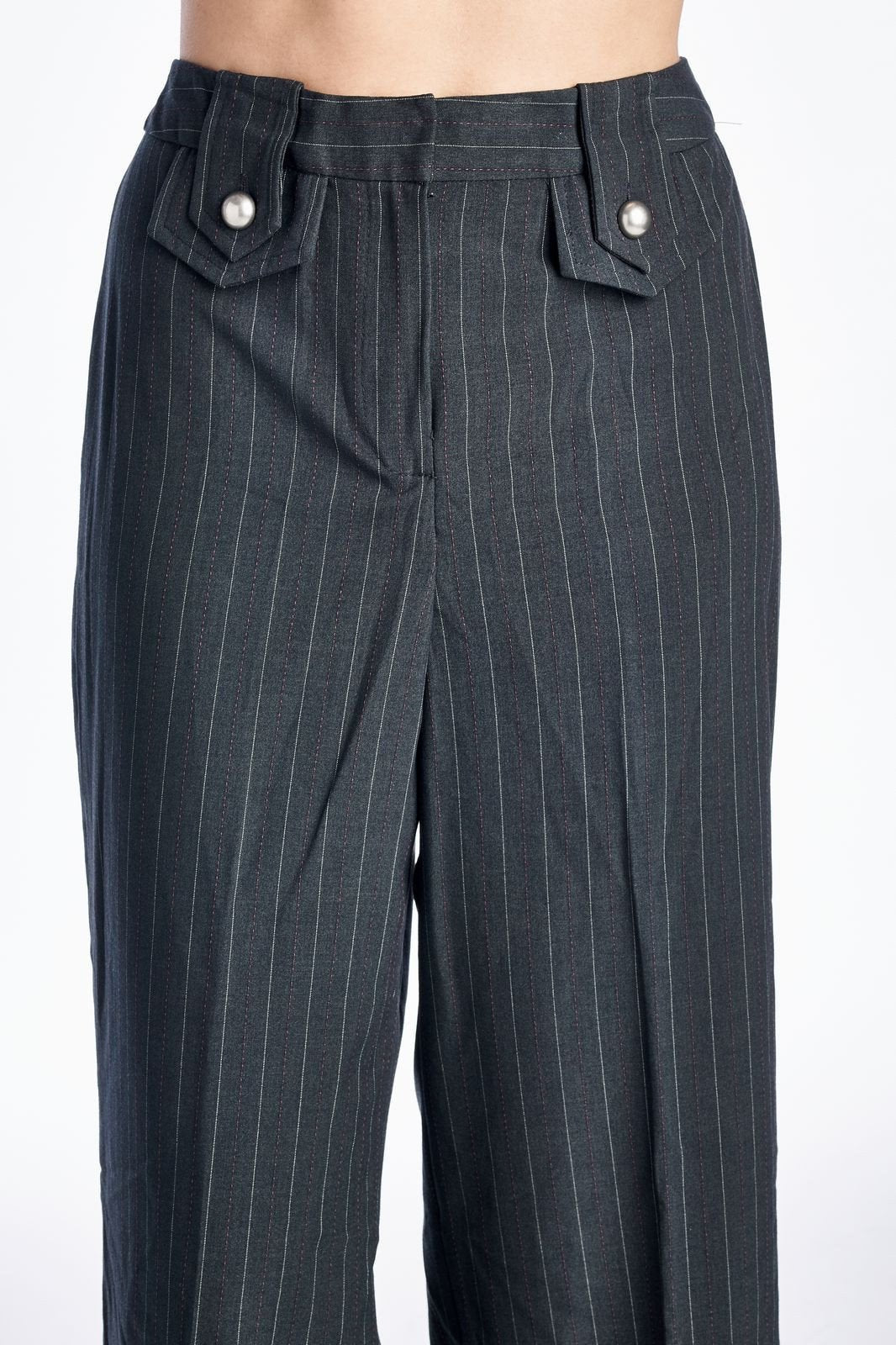 Larry Levine Striped Career Capri Capris - Tophatter Daily Deals