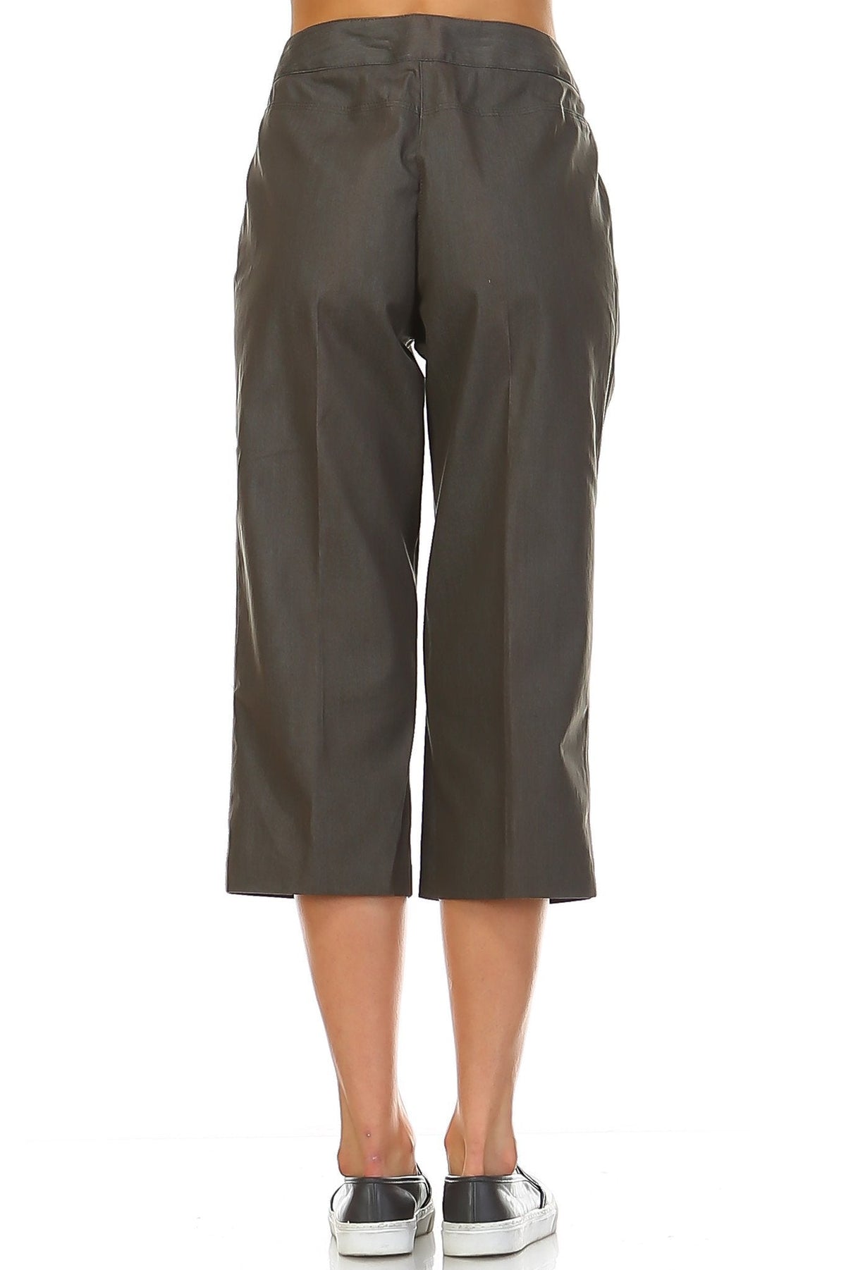 Larry Levine Stretch Capris Capris - Tophatter Daily Deals