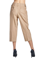 Larry Levine Safari Stretch Capris Capris - Tophatter Daily Deals