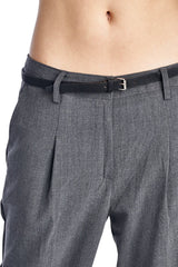 Larry Levine Stretch Pleated Trousers Capris - Tophatter Daily Deals
