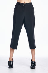 Larry Levine Capris Black Capris - Tophatter Daily Deals