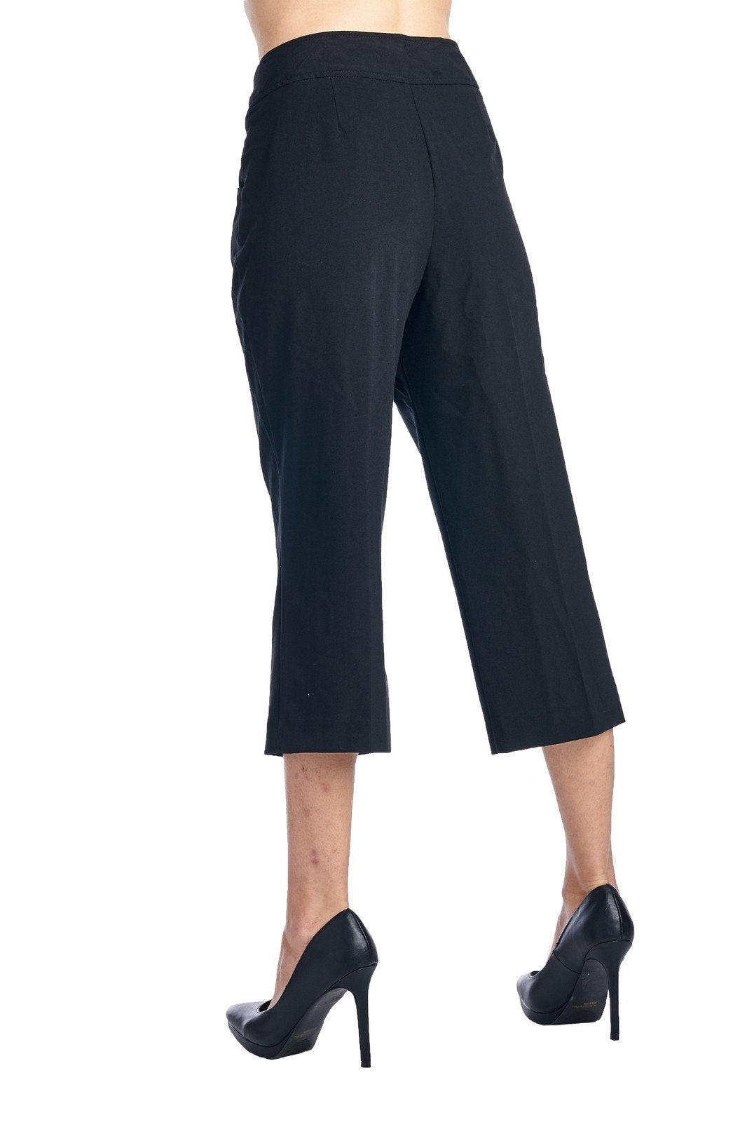 Larry Levine Stretch Capris Capris - Tophatter Daily Deals