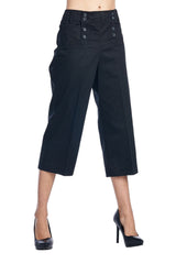 Larry Levine Stretch Capris Capris - Tophatter Daily Deals