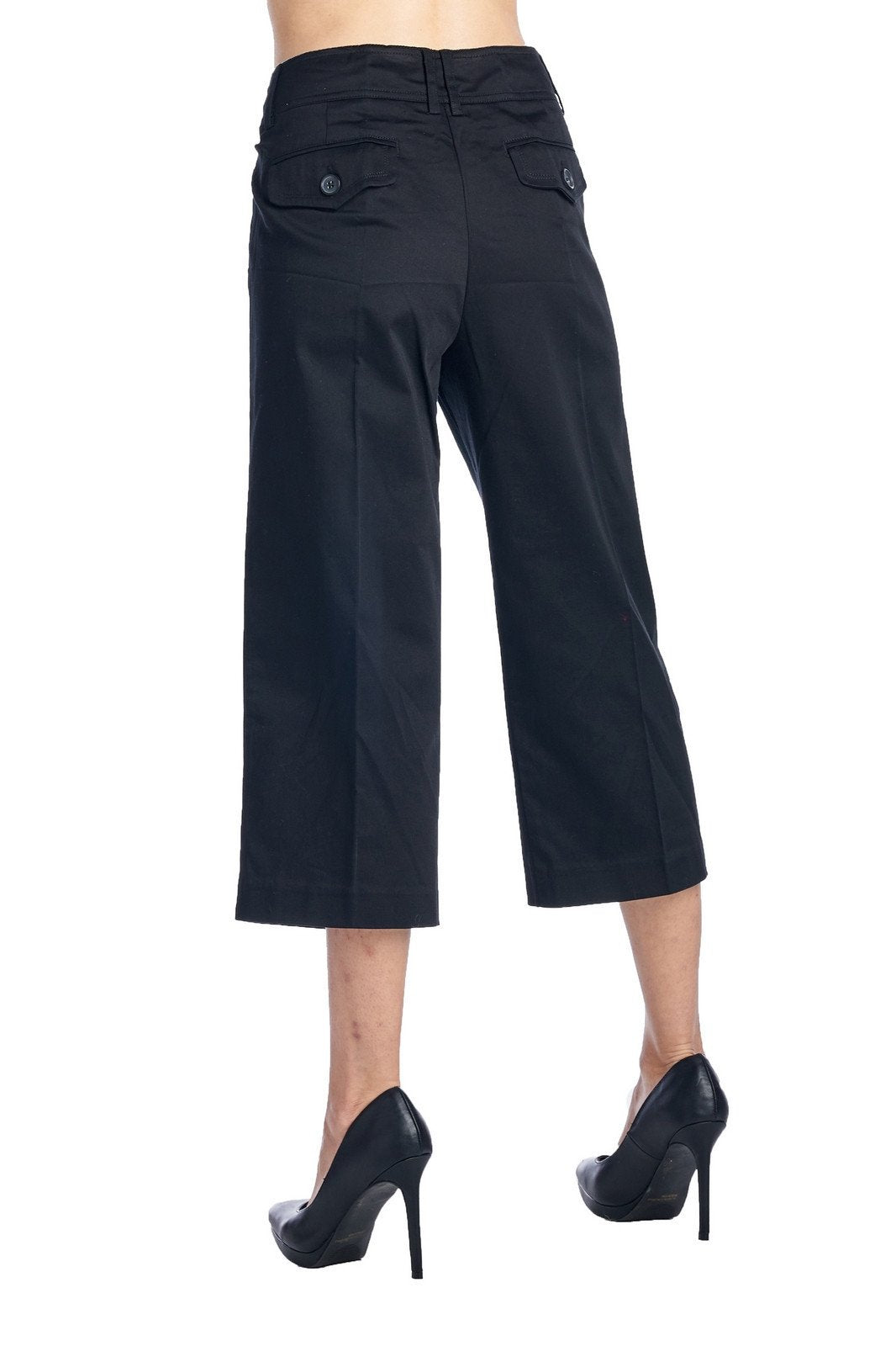Larry Levine Stretch Capris Capris - Tophatter Daily Deals