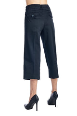 Larry Levine Stretch Capris Capris - Tophatter Daily Deals