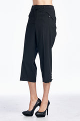Larry Levine Sleek & Slim Capris Capris - Tophatter Daily Deals