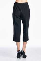 Larry Levine Sleek & Slim Capris Capris - Tophatter Daily Deals