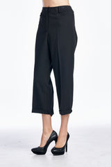 Women's Black Sleek & Slim Capris Capris - Tophatter Daily Deals