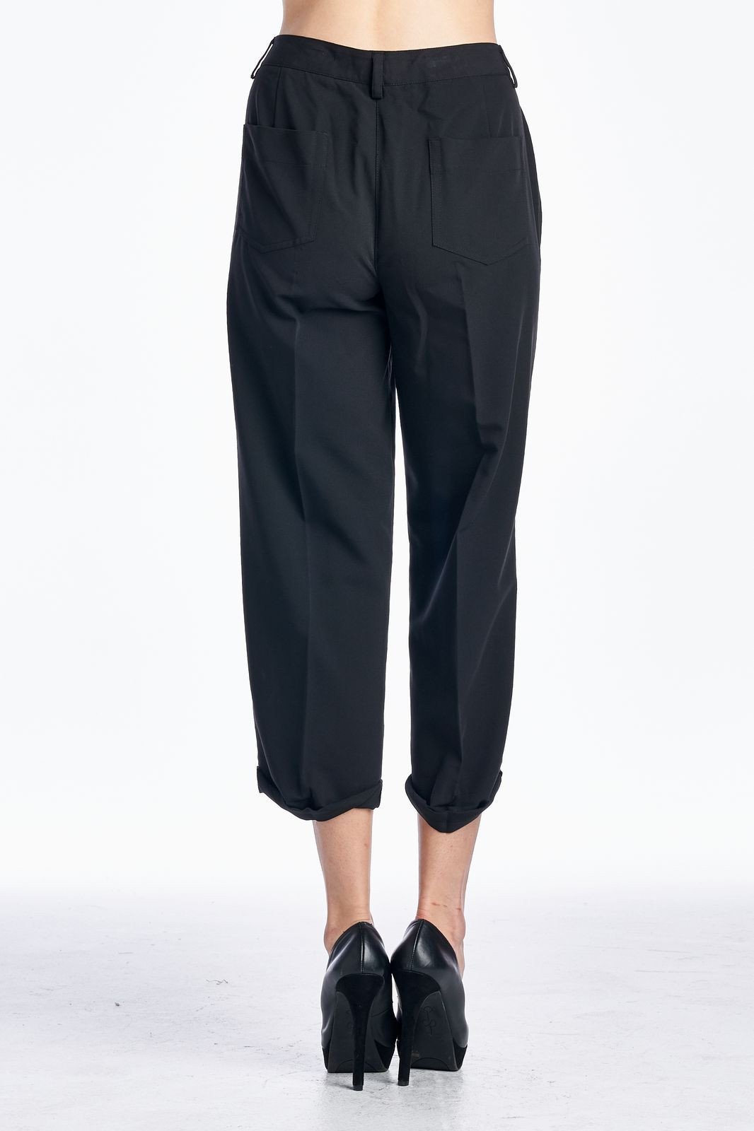 Women's Black Sleek & Slim Capris Capris - Tophatter Daily Deals