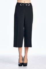 Larry Levine Capris Black Capris - Tophatter Daily Deals