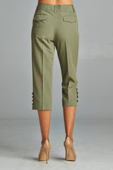 Larry Levine Sleek & Slim Capris Capris - Tophatter Daily Deals
