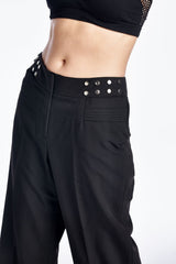 Larry Levine Waist Studded Capris Capris - Tophatter Daily Deals
