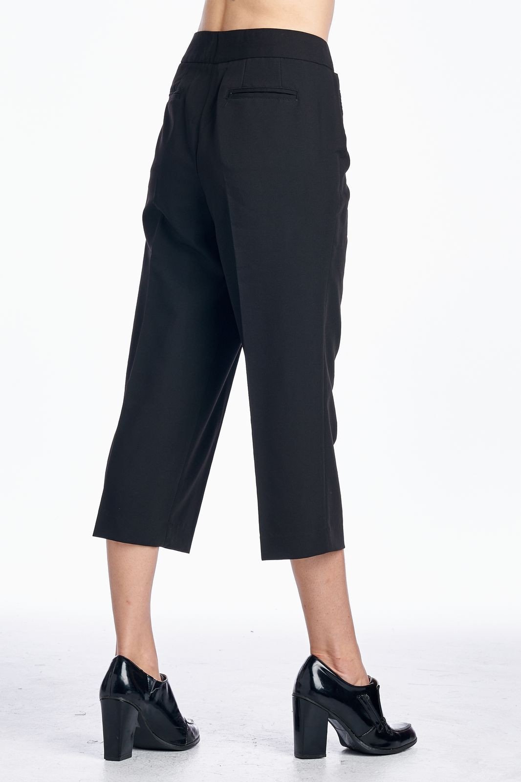 Larry Levine Waist Studded Capris Capris - Tophatter Daily Deals
