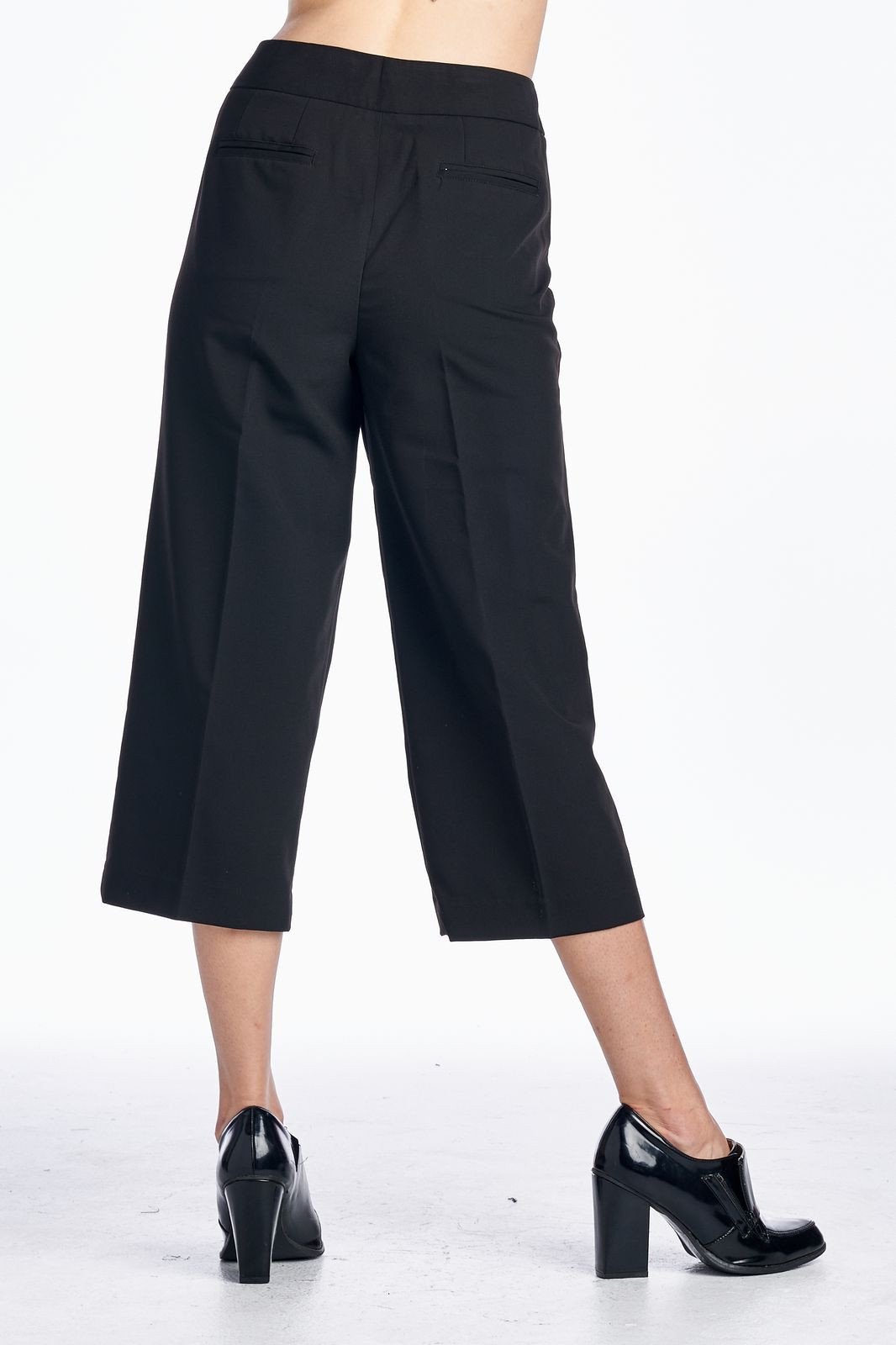 Larry Levine Waist Studded Capris Capris - Tophatter Daily Deals