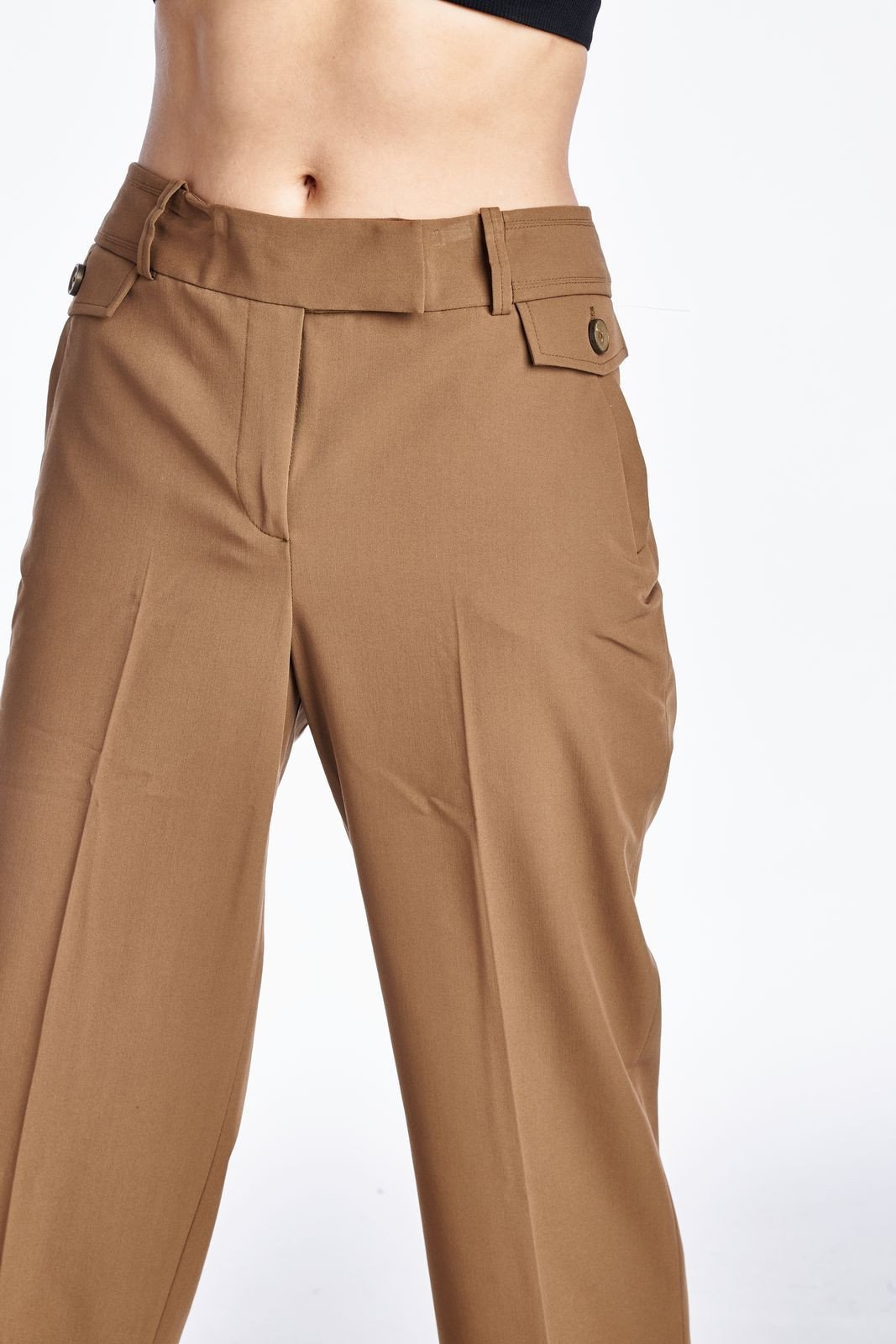 Larry Levine Stretch Tailored Capris Capris - Tophatter Daily Deals
