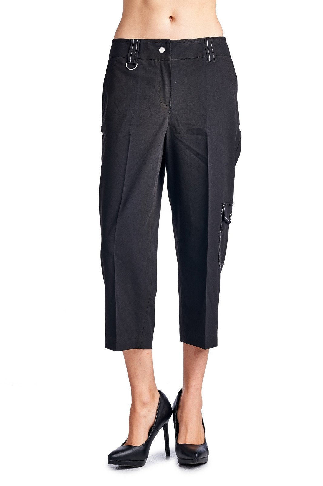 Larry Levine Capris Capris - Tophatter Daily Deals