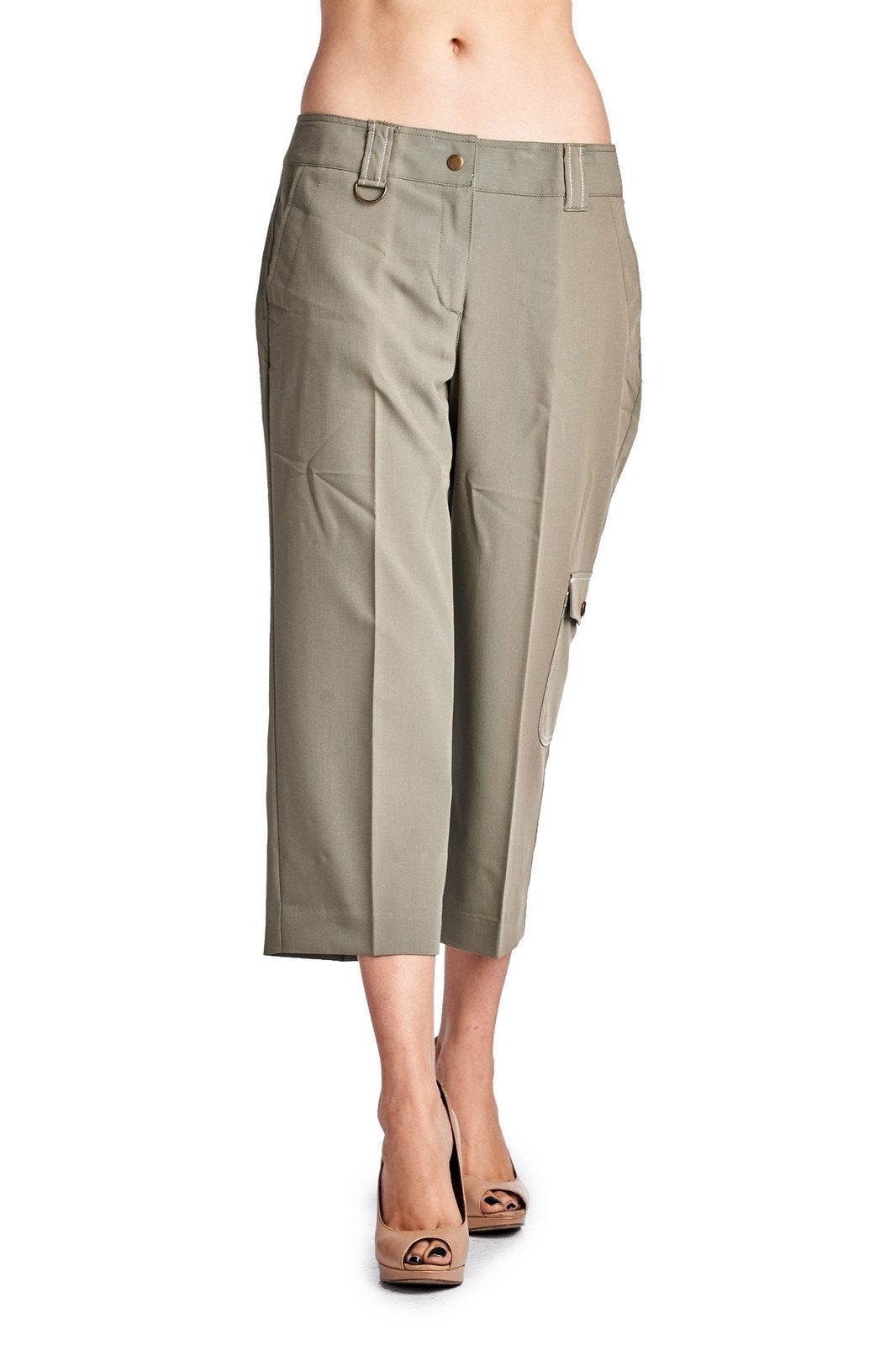 Larry Levine Capris Capris - Tophatter Daily Deals