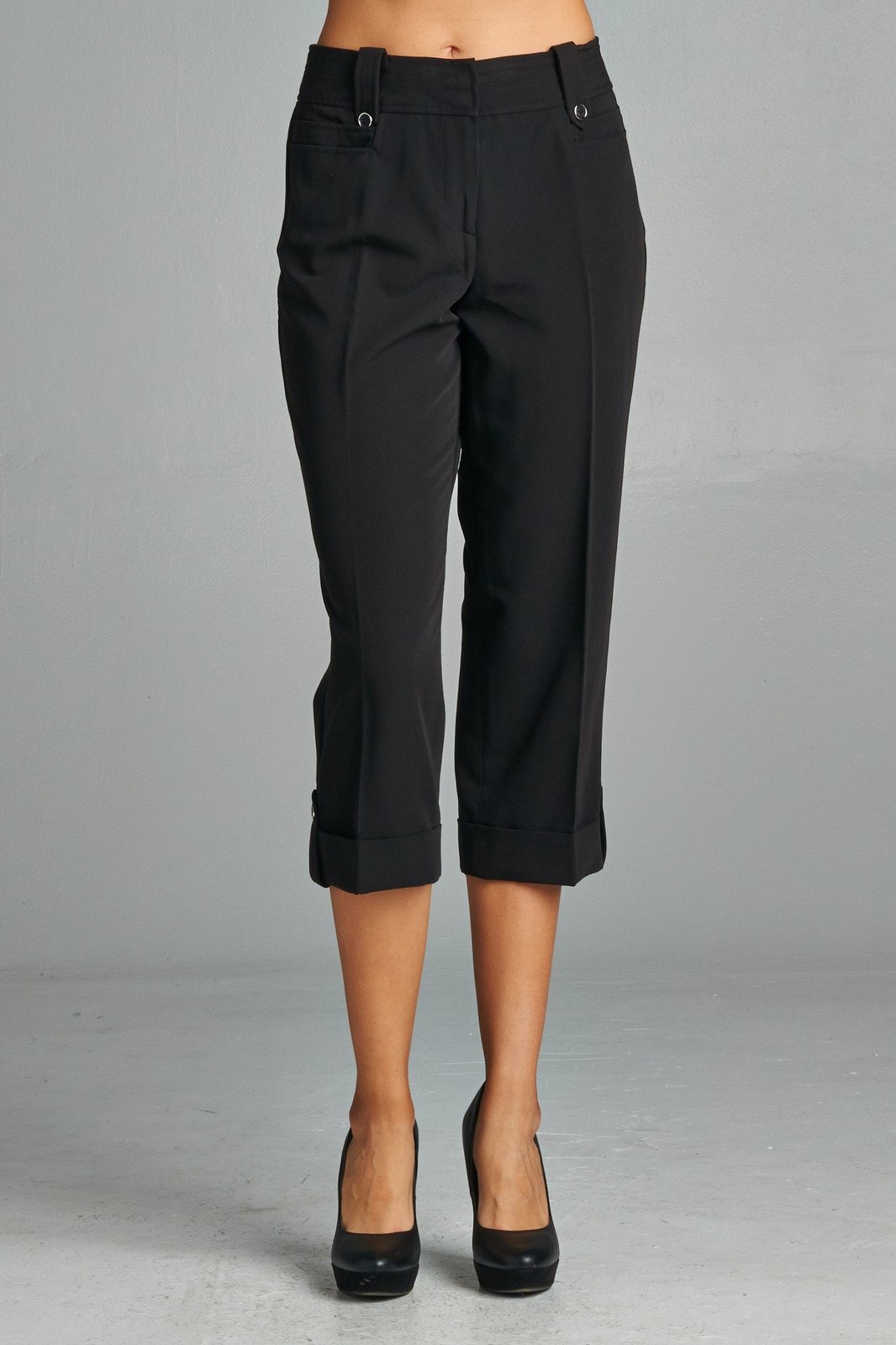 Women's Capris with Cuffed Hem Capris - Tophatter Daily Deals