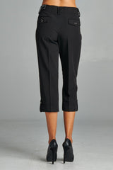 Women's Capris with Cuffed Hem Capris - Tophatter Daily Deals