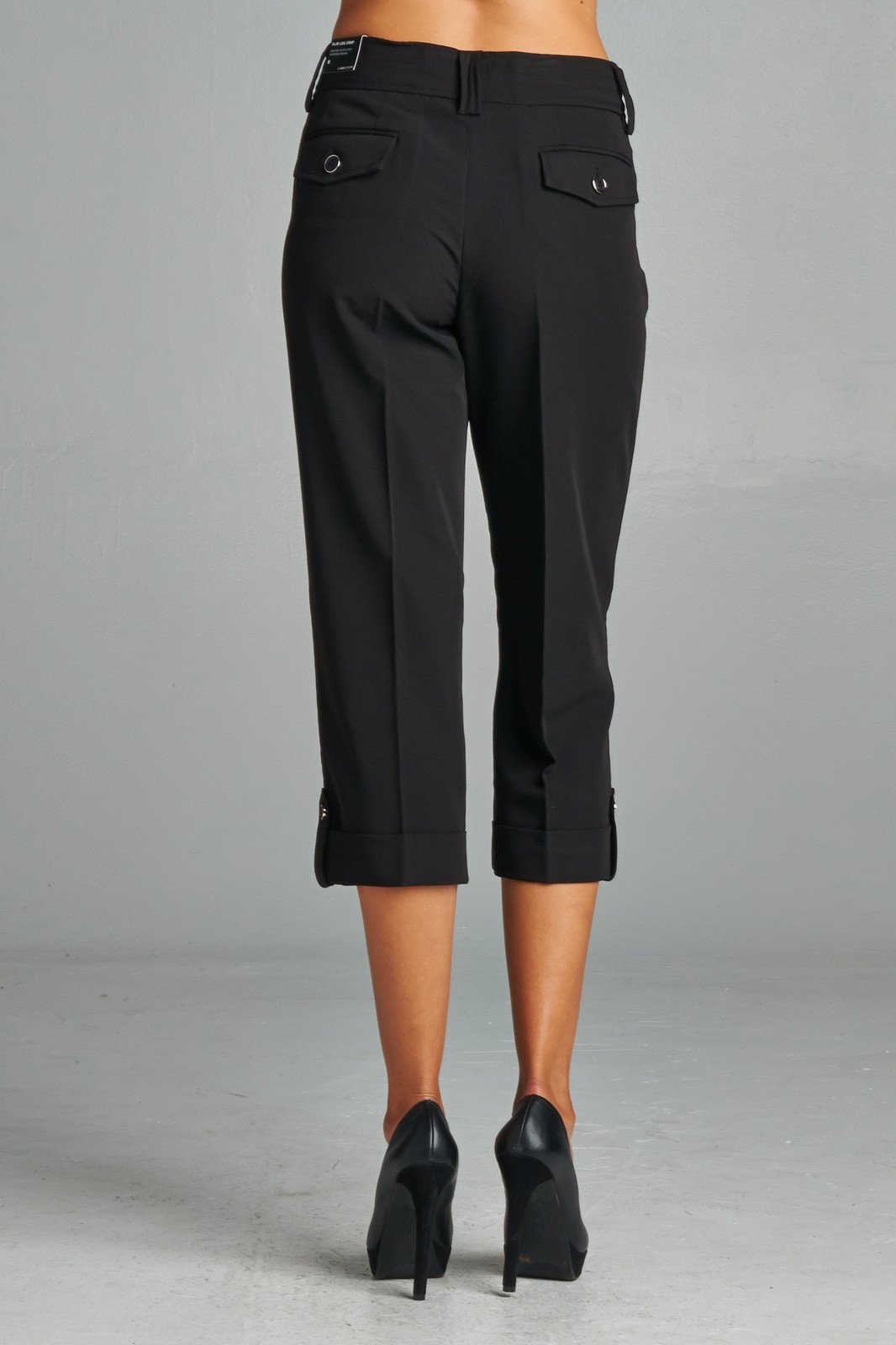 Women's Capris with Cuffed Hem Capris - Tophatter Daily Deals