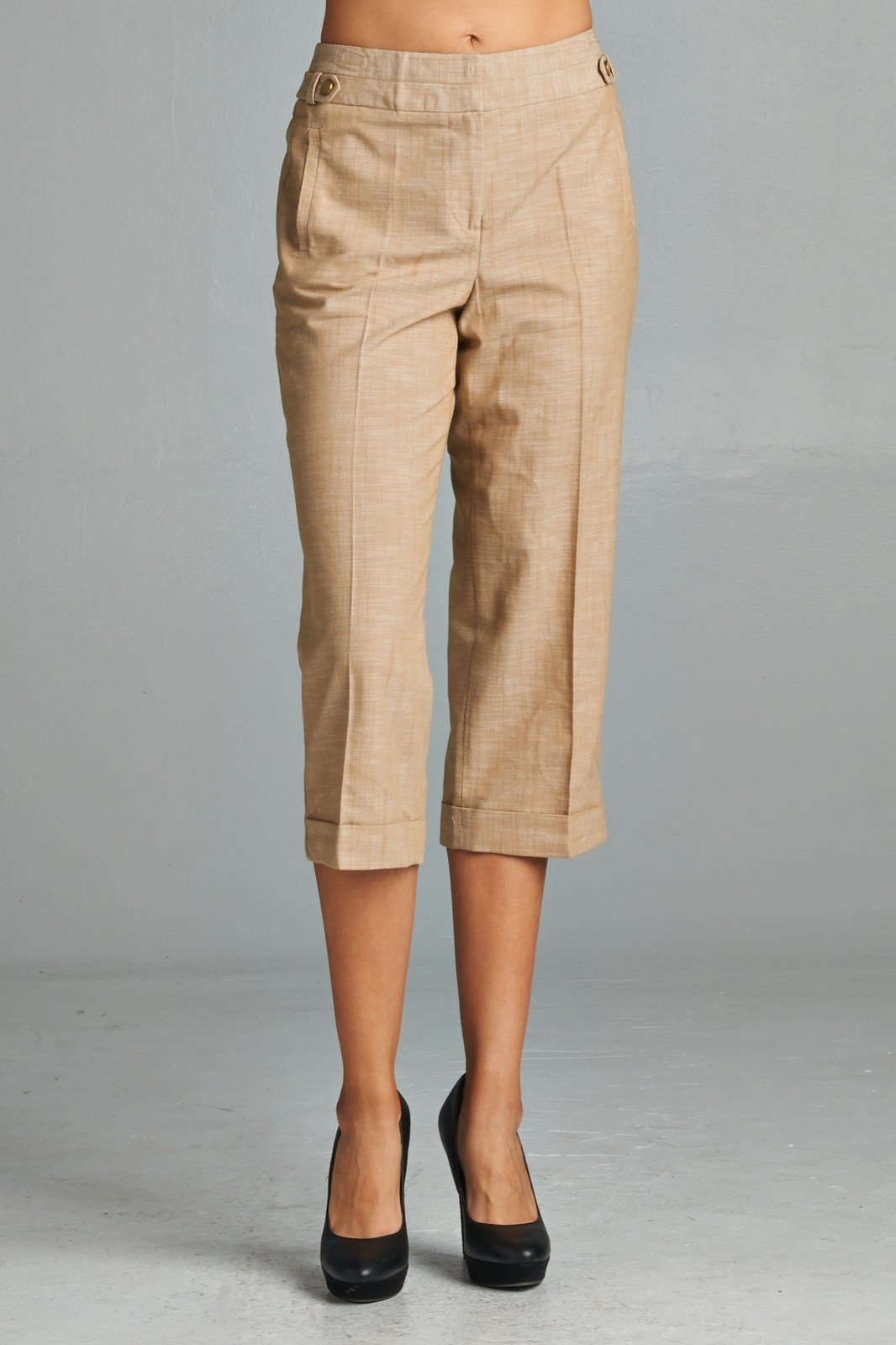 Women's Linen Capris Capris - Tophatter Daily Deals
