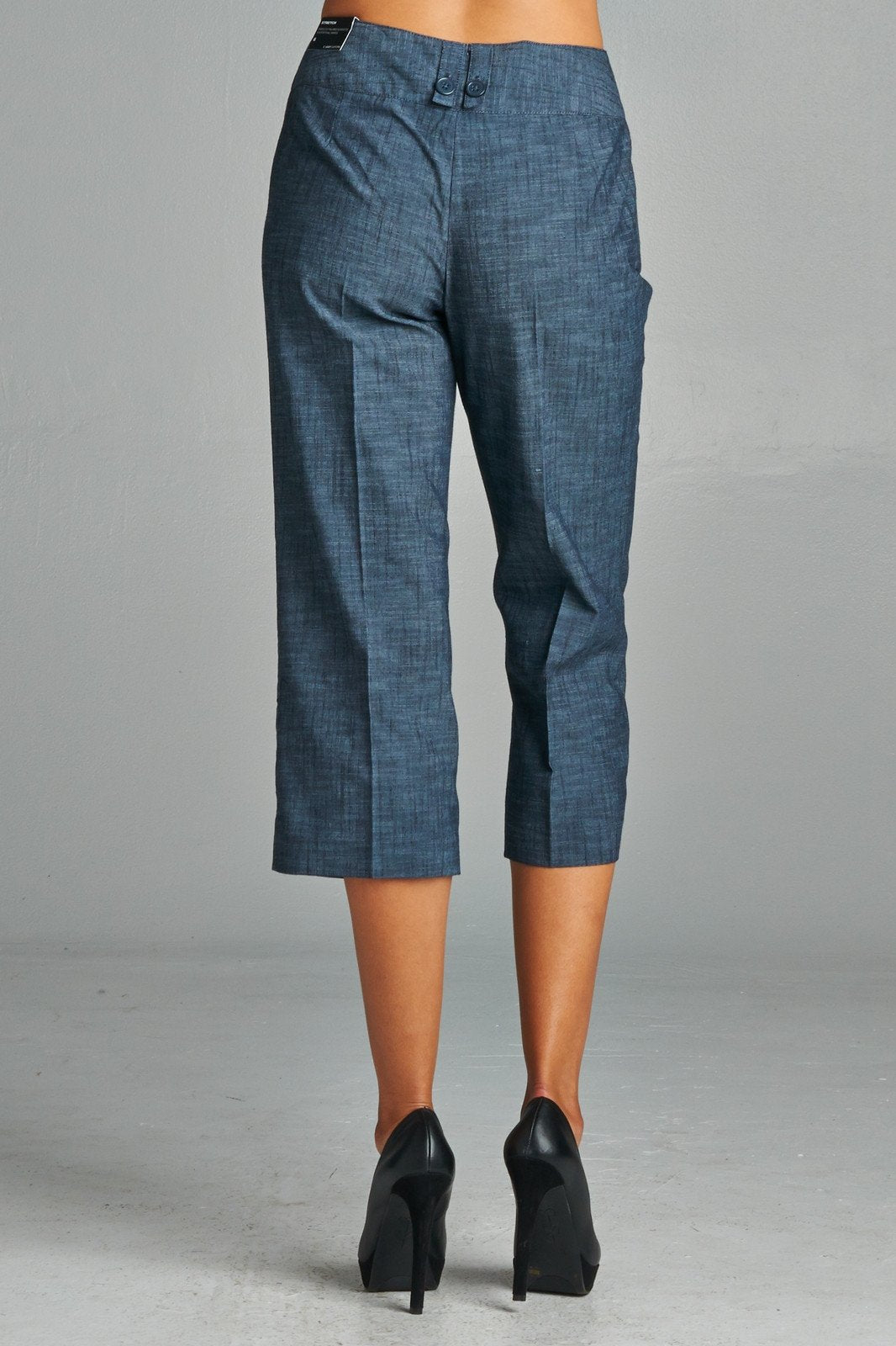 Women's Dark Navy Capris Capris - Tophatter Daily Deals