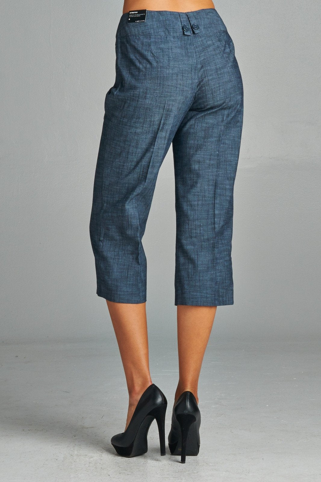 Women's Dark Navy Capris Capris - Tophatter Daily Deals