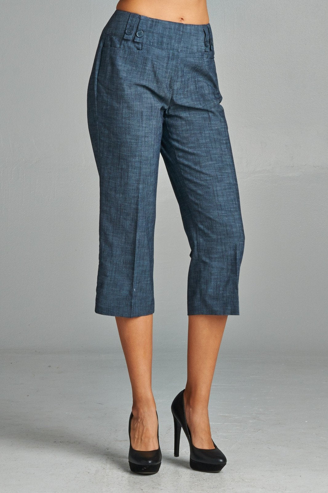 Women's Dark Navy Capris Dark Navy 2 Capris - Tophatter Daily Deals