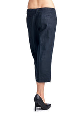 Larry Levine Linen Capris Capris - Tophatter Daily Deals