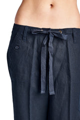 Larry Levine Linen Capris Capris - Tophatter Daily Deals