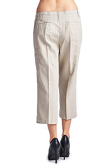 Larry Levine Linen Capris Capris - Tophatter Daily Deals
