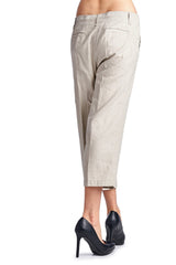 Larry Levine Linen Capris Capris - Tophatter Daily Deals